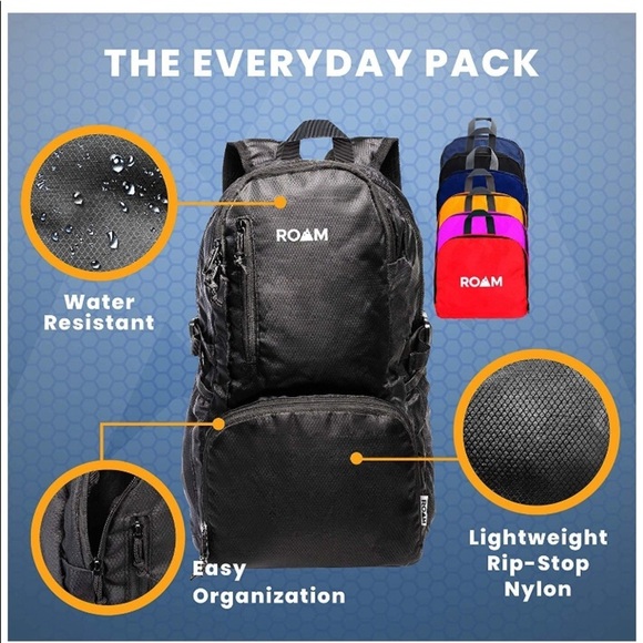 NWT Lightweight Packable Backpack Water Resistant main image 5